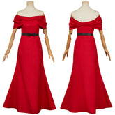 Reiko Hosho rot Kleid The Dinner Table Detective Reiko Cosplay Outfits